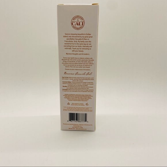 NWT Baronessa Cali Tarocco Moisturizing Facial Mist with Sicilian Blood Orange - Picture 9 of 9